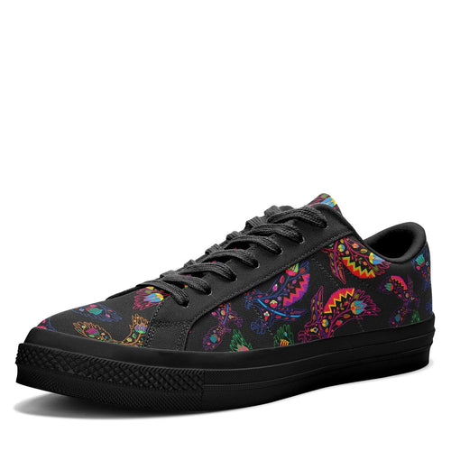 Floral Eagle Aapisi Low Top Canvas Shoes Black Sole aapisi Herman 