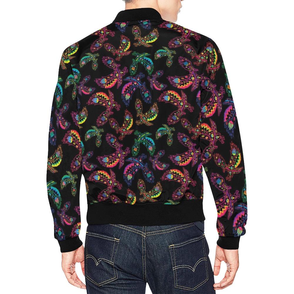 Floral Eagle All Over Print Bomber Jacket for Men (Model H19) All Over Print Bomber Jacket for Men (H19) e-joyer 