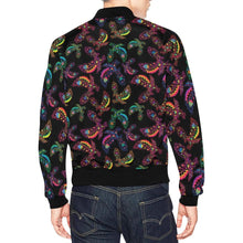 Load image into Gallery viewer, Floral Eagle All Over Print Bomber Jacket for Men (Model H19) All Over Print Bomber Jacket for Men (H19) e-joyer 
