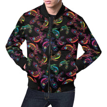 Load image into Gallery viewer, Floral Eagle All Over Print Bomber Jacket for Men (Model H19) All Over Print Bomber Jacket for Men (H19) e-joyer 
