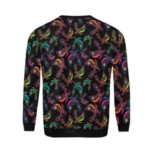 Load image into Gallery viewer, Floral Eagle All Over Print Crewneck Sweatshirt for Men (Model H18) shirt e-joyer 
