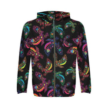 Load image into Gallery viewer, Floral Eagle All Over Print Full Zip Hoodie for Men (Model H14) All Over Print Full Zip Hoodie for Men (H14) e-joyer 
