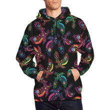 Load image into Gallery viewer, Floral Eagle All Over Print Hoodie for Men (USA Size) (Model H13) All Over Print Hoodie for Men (H13) e-joyer 
