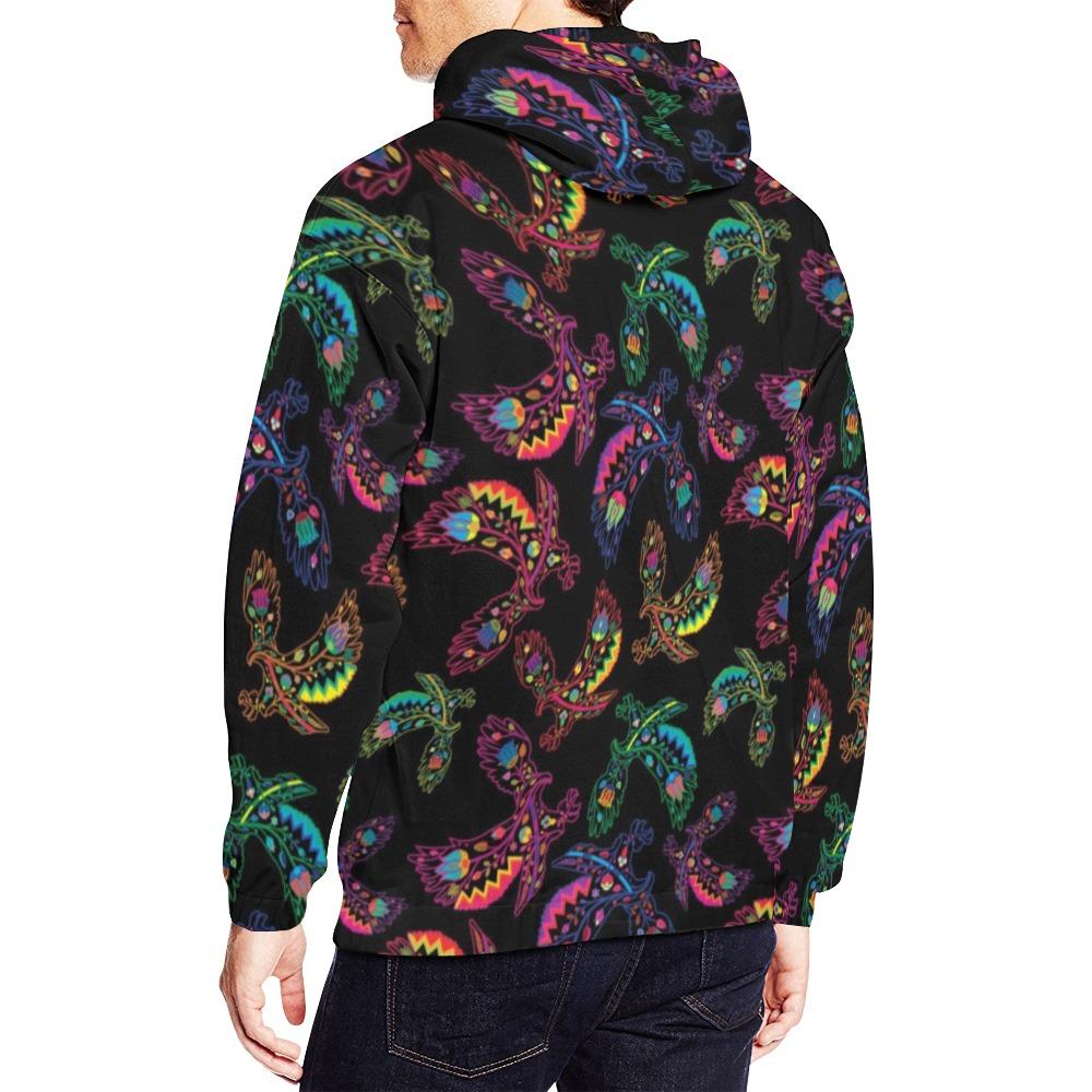 Floral Eagle All Over Print Hoodie for Men (USA Size) (Model H13) All Over Print Hoodie for Men (H13) e-joyer 