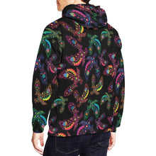 Load image into Gallery viewer, Floral Eagle All Over Print Hoodie for Men (USA Size) (Model H13) All Over Print Hoodie for Men (H13) e-joyer 
