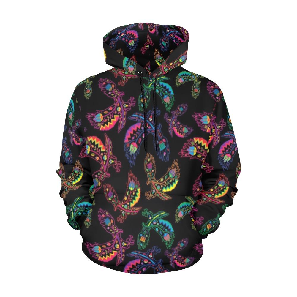 Floral Eagle All Over Print Hoodie for Men (USA Size) (Model H13) All Over Print Hoodie for Men (H13) e-joyer 