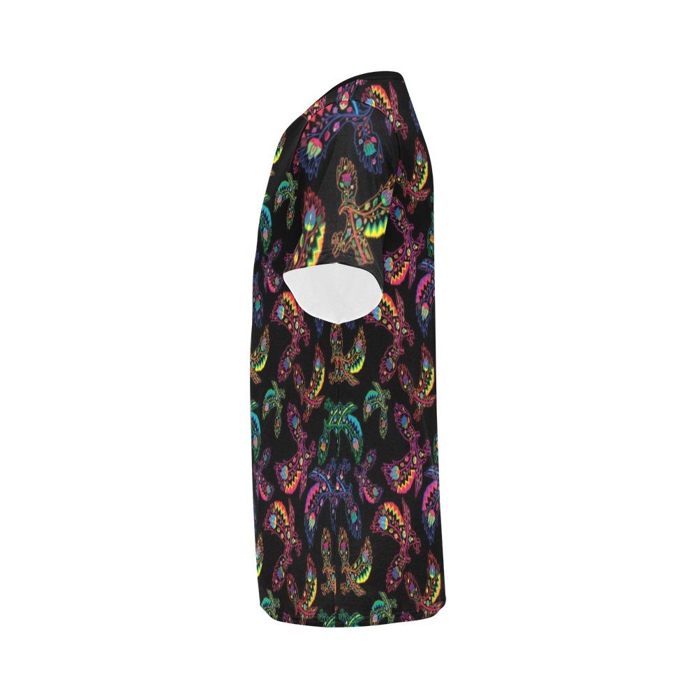 Floral Eagle All Over Print T-Shirt for Men (USA Size) (Model T40) All Over Print T-Shirt for Men (T40) e-joyer 