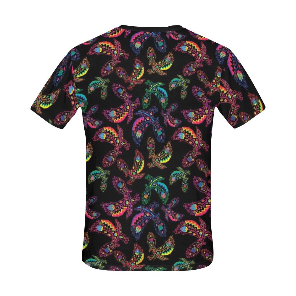 Floral Eagle All Over Print T-Shirt for Men (USA Size) (Model T40) All Over Print T-Shirt for Men (T40) e-joyer 