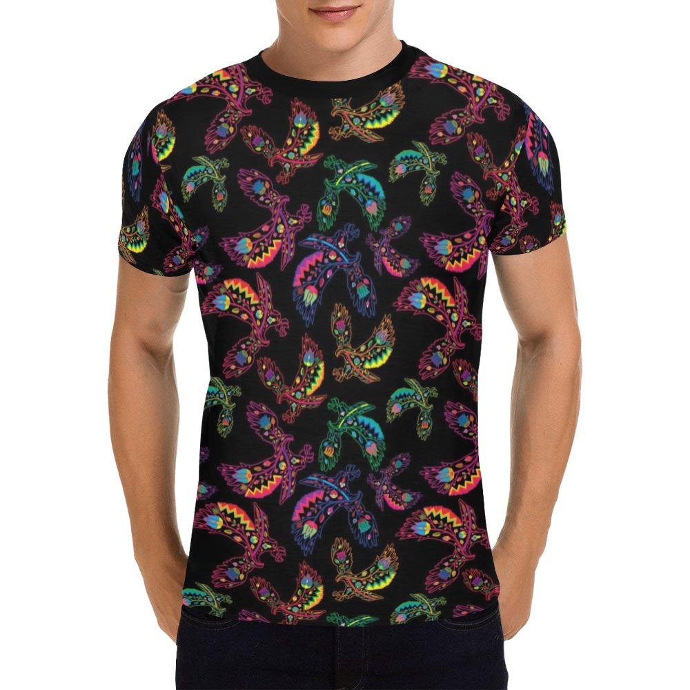 Floral Eagle All Over Print T-Shirt for Men (USA Size) (Model T40) All Over Print T-Shirt for Men (T40) e-joyer 