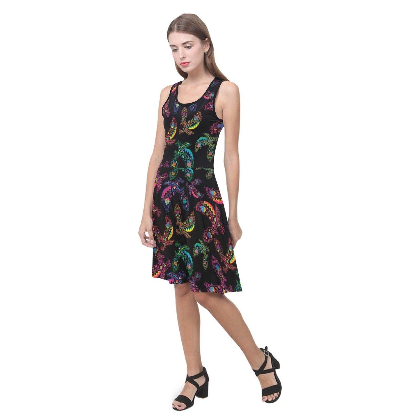 Floral Eagle Atalanta Sundress (Model D04) Atalanta Sundress (D04) e-joyer 