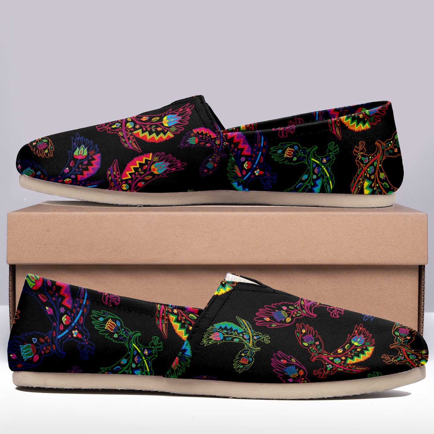 Floral Eagle Casual Unisex Slip On Shoe Herman 