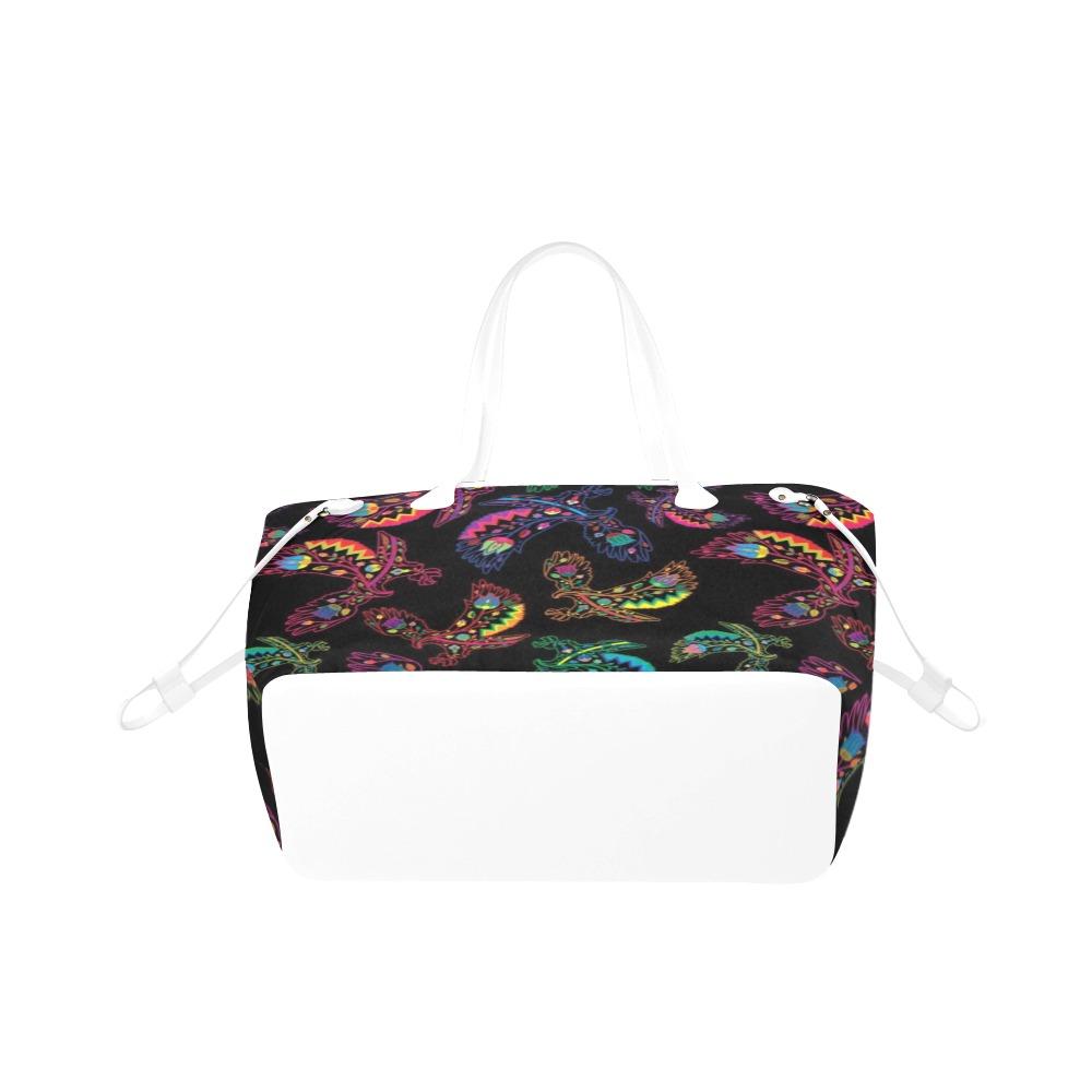 Floral Eagle Clover Canvas Tote Bag (Model 1661) Clover Canvas Tote Bag (1661) e-joyer 