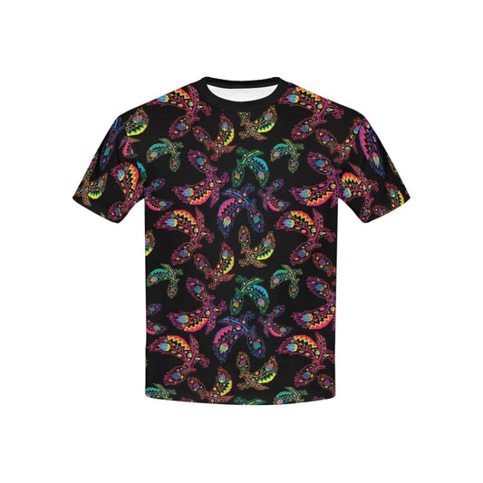 Floral Eagle Kids' All Over Print T-shirt (USA Size) (Model T40) All Over Print T-shirt for Kid (T40) e-joyer 
