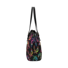 Load image into Gallery viewer, Floral Eagle Leather Tote Bag/Large (Model 1640) bag e-joyer 
