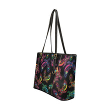 Load image into Gallery viewer, Floral Eagle Leather Tote Bag/Large (Model 1640) bag e-joyer 
