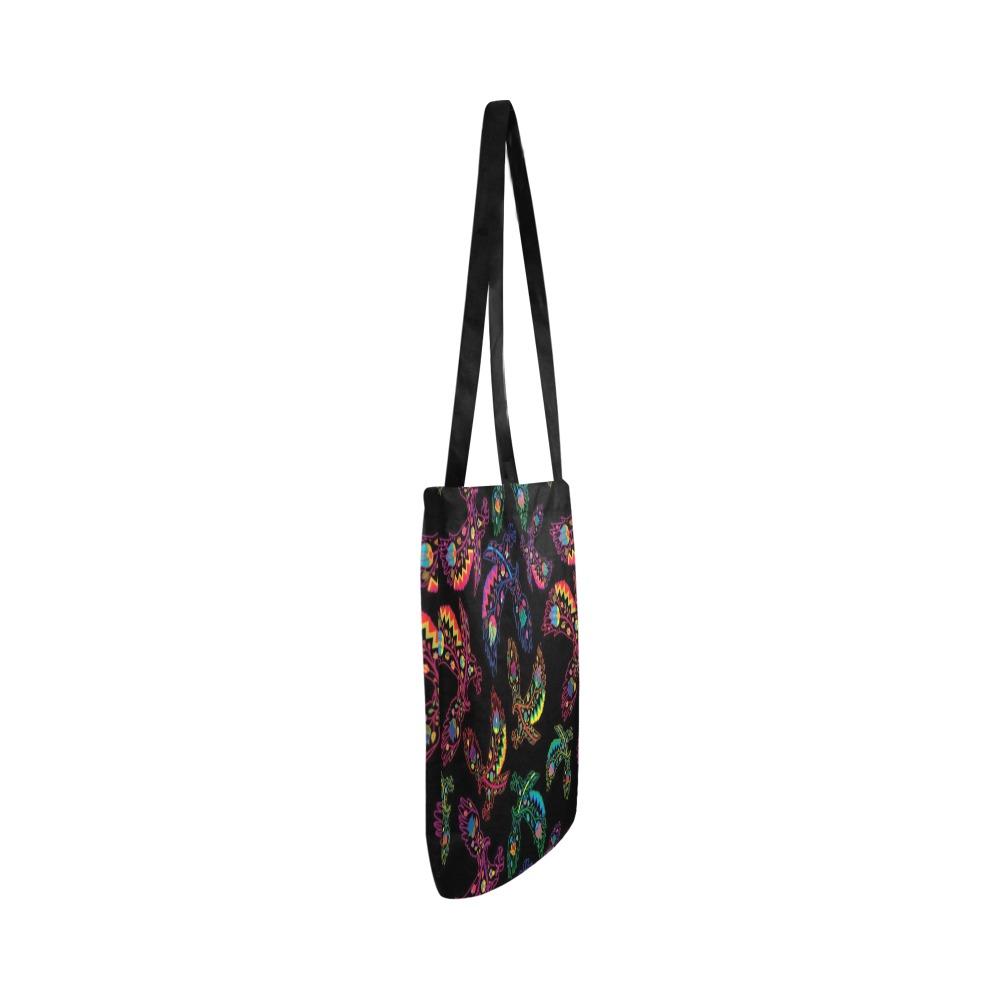 Floral Eagle Reusable Shopping Bag Model 1660 (Two sides) Shopping Tote Bag (1660) e-joyer 