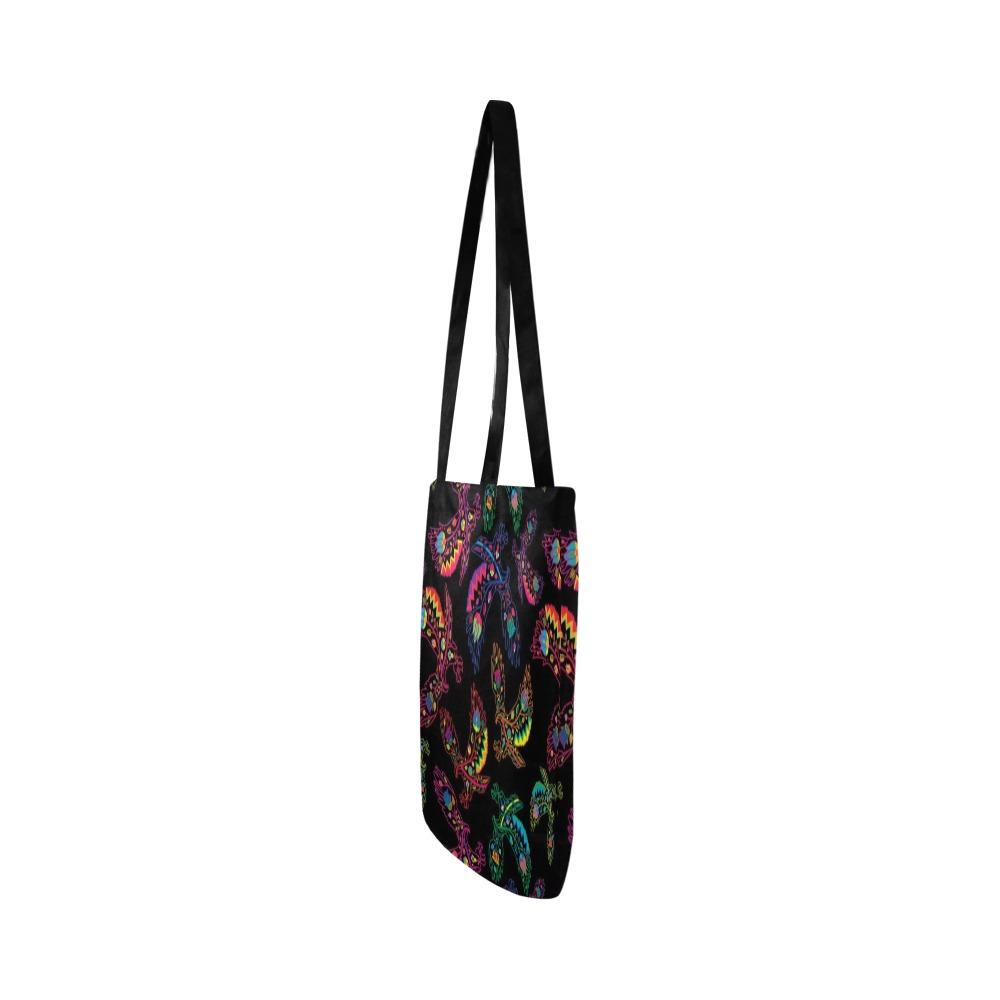 Floral Eagle Reusable Shopping Bag Model 1660 (Two sides) Shopping Tote Bag (1660) e-joyer 