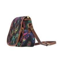 Load image into Gallery viewer, Floral Eagle Saddle Bag/Large (Model 1649) bag e-joyer 
