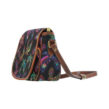 Load image into Gallery viewer, Floral Eagle Saddle Bag/Small (Model 1649) Full Customization bag e-joyer 
