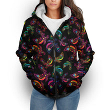 Load image into Gallery viewer, Floral Eagle Sherpa Hoodie hoodie Herman 
