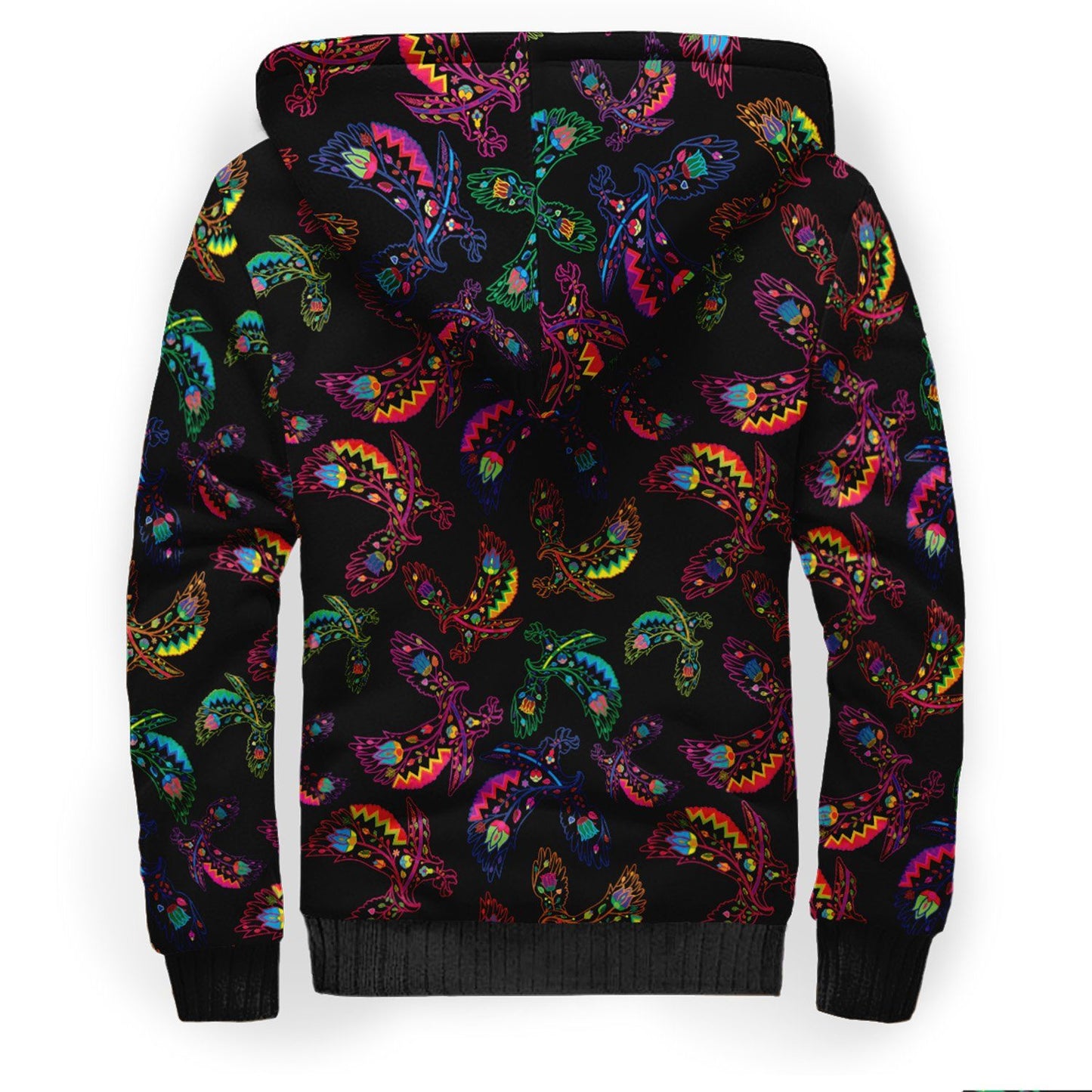 Floral Eagle Sherpa Hoodie hoodie Herman 