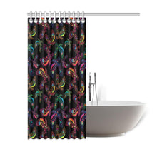 Load image into Gallery viewer, Floral Eagle Shower Curtain 60&quot;x72&quot; Shower Curtain 60&quot;x72&quot; e-joyer 
