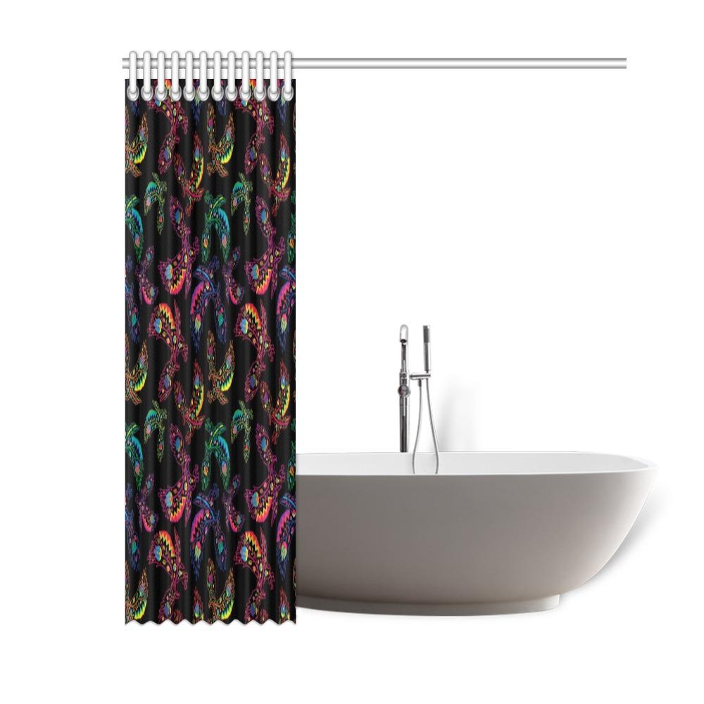 Floral Eagle Shower Curtain 60"x72" Shower Curtain 60"x72" e-joyer 