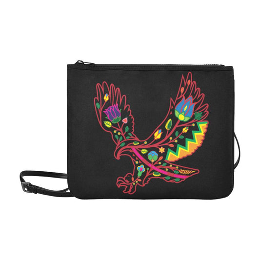 Floral Eagle Slim Clutch Bag (Model 1668) Slim Clutch Bags (1668) e-joyer 