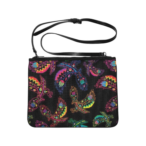 Floral Eagle Slim Clutch Bag (Model 1668) Slim Clutch Bags (1668) e-joyer 