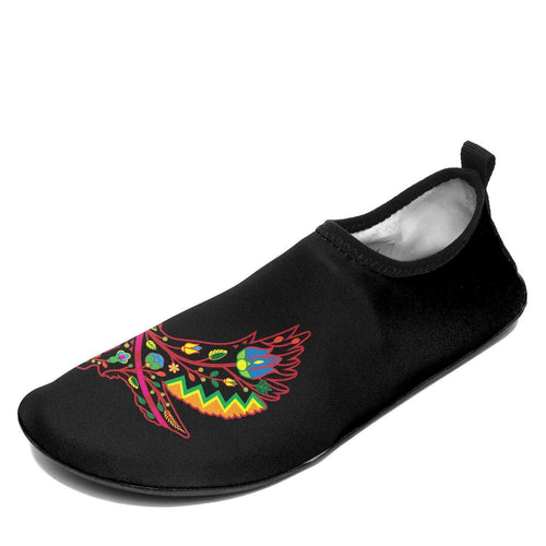 Floral Eagle Sockamoccs Kid's Slip On Shoes 49 Dzine 