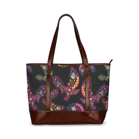 Floral Eagle Tote Handbag (Model 1642) handbag e-joyer 