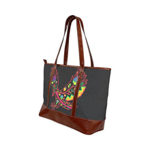 Load image into Gallery viewer, Floral Eagle Tote Handbag (Model 1642) Tote Handbags (1642) e-joyer 
