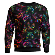 Load image into Gallery viewer, Floral Eagle Unisex Crewneck Long Sleeve Top 49 Dzine 
