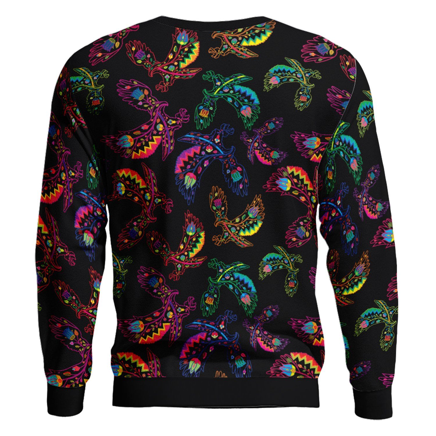 Floral Eagle Unisex Crewneck Long Sleeve Top 49 Dzine 