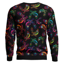 Load image into Gallery viewer, Floral Eagle Unisex Crewneck Long Sleeve Top 49 Dzine 
