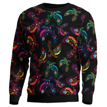 Load image into Gallery viewer, Floral Eagle Unisex Crewneck Long Sleeve Top 49 Dzine 
