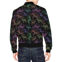 Load image into Gallery viewer, Floral Elk All Over Print Bomber Jacket for Men (Model H19) All Over Print Bomber Jacket for Men (H19) e-joyer 
