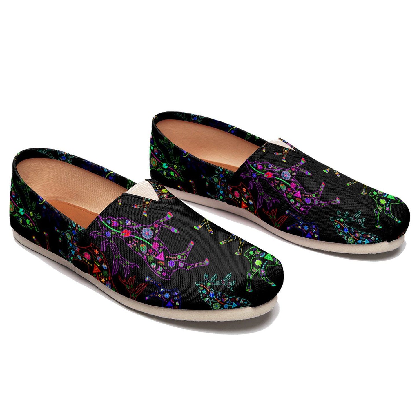 Floral Elk Casual Unisex Slip On Shoe Herman 