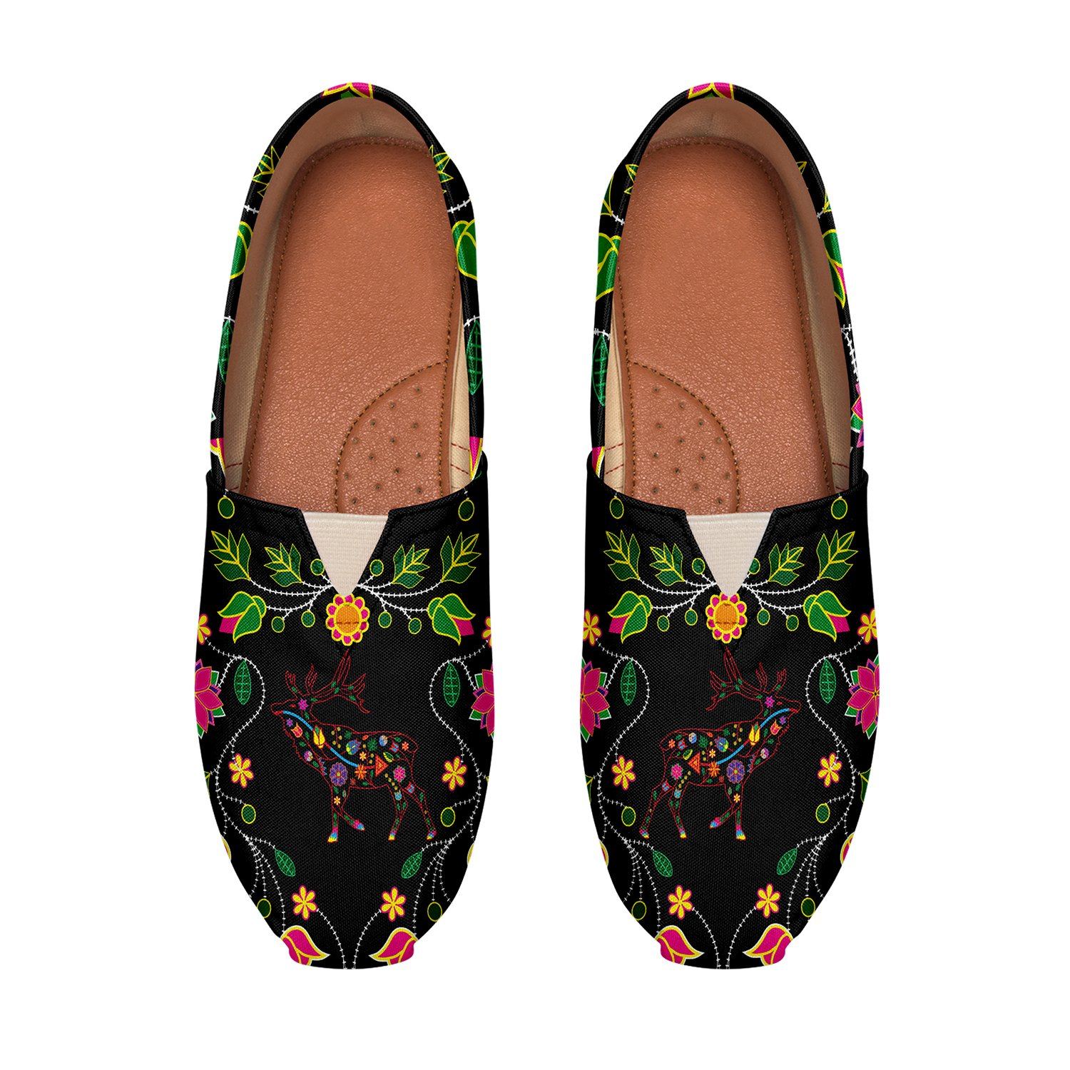 Floral Elk Casual Unisex Slip On Shoe Herman 
