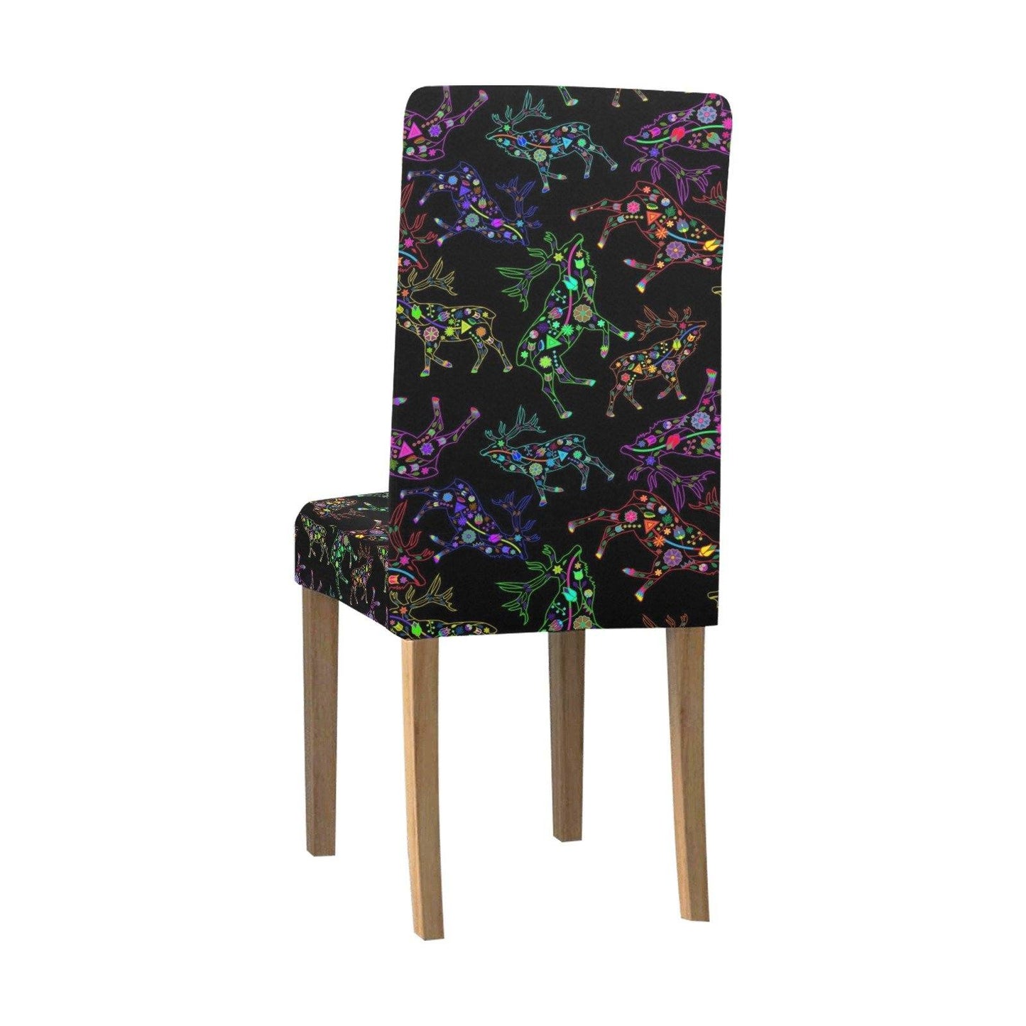 Floral Elk Chair Cover (Pack of 4) Chair Cover (Pack of 4) e-joyer 