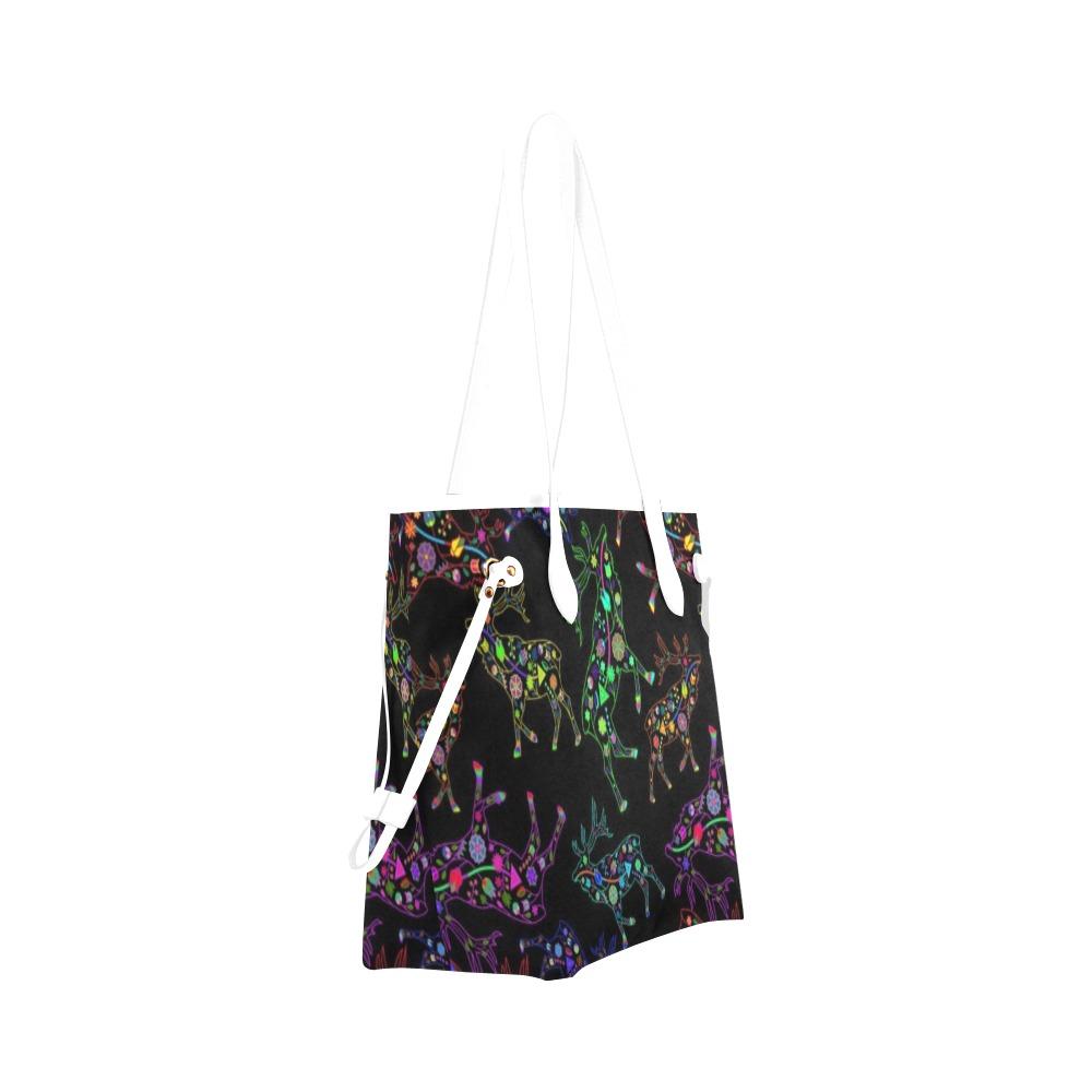 Floral Elk Clover Canvas Tote Bag (Model 1661) Clover Canvas Tote Bag (1661) e-joyer 