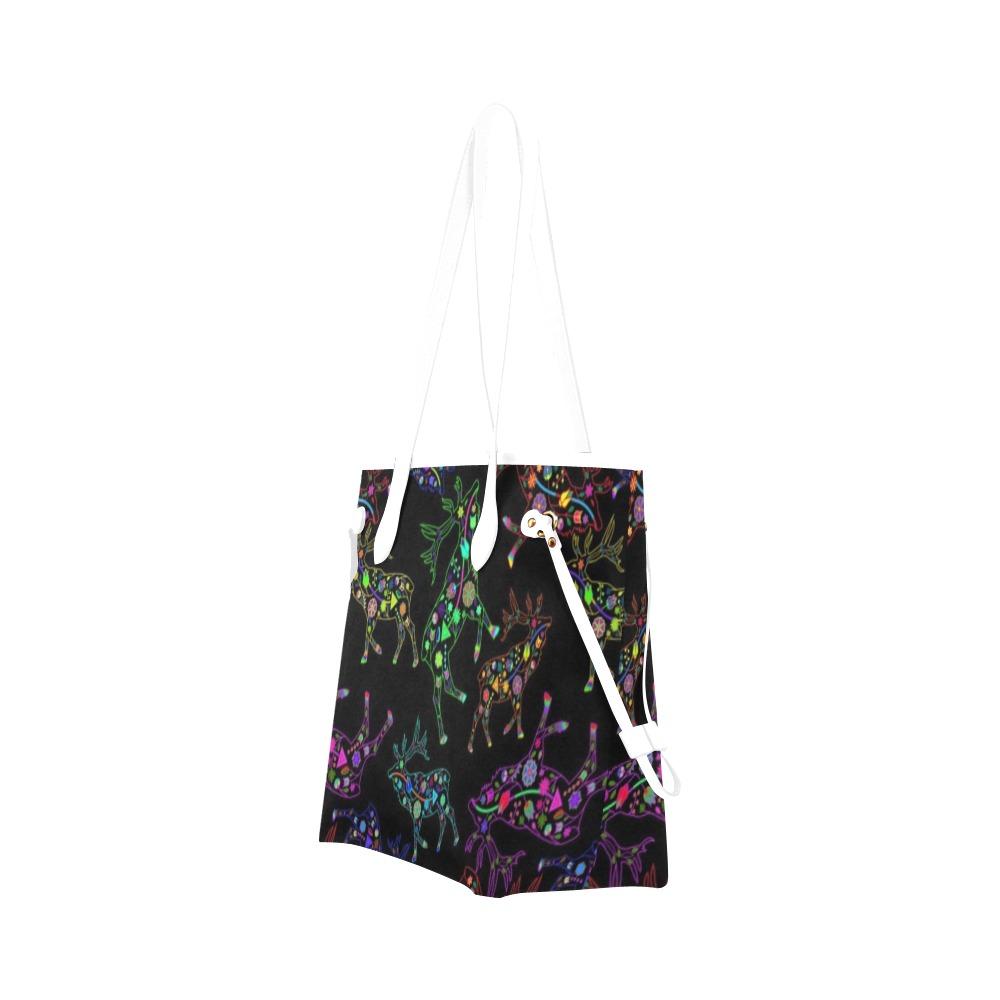 Floral Elk Clover Canvas Tote Bag (Model 1661) Clover Canvas Tote Bag (1661) e-joyer 