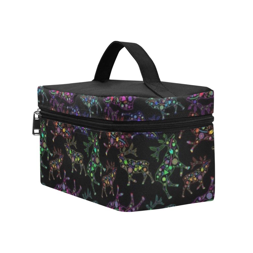 Floral Elk Cosmetic Bag/Large (Model 1658) Cosmetic Bag e-joyer 