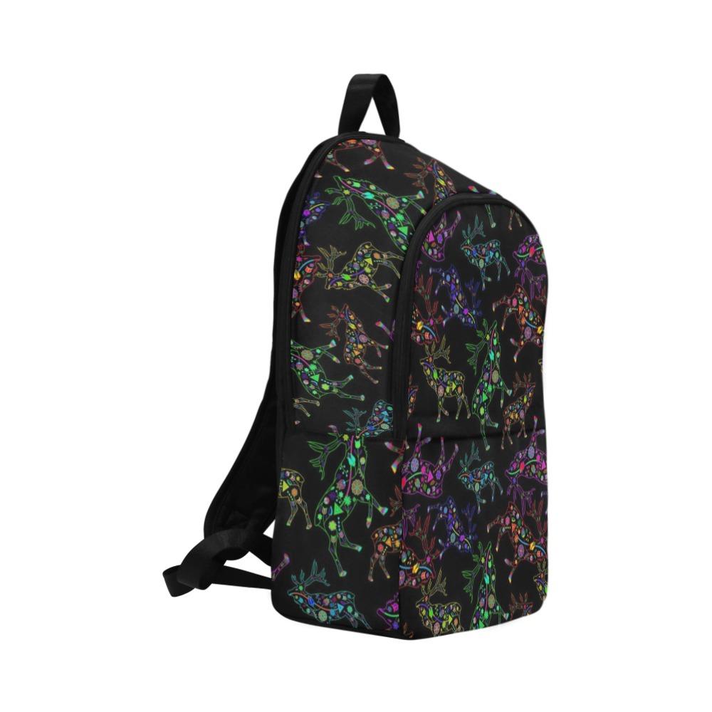 Floral Elk Fabric Backpack for Adult (Model 1659) Casual Backpack for Adult (1659) e-joyer 