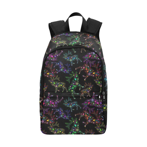 Floral Elk Fabric Backpack for Adult (Model 1659) Casual Backpack for Adult (1659) e-joyer 