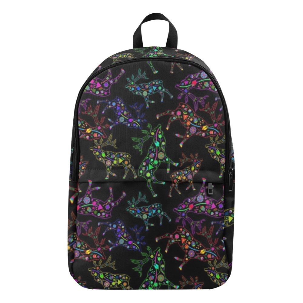 Floral Elk Fabric Backpack for Adult (Model 1659) Casual Backpack for Adult (1659) e-joyer 