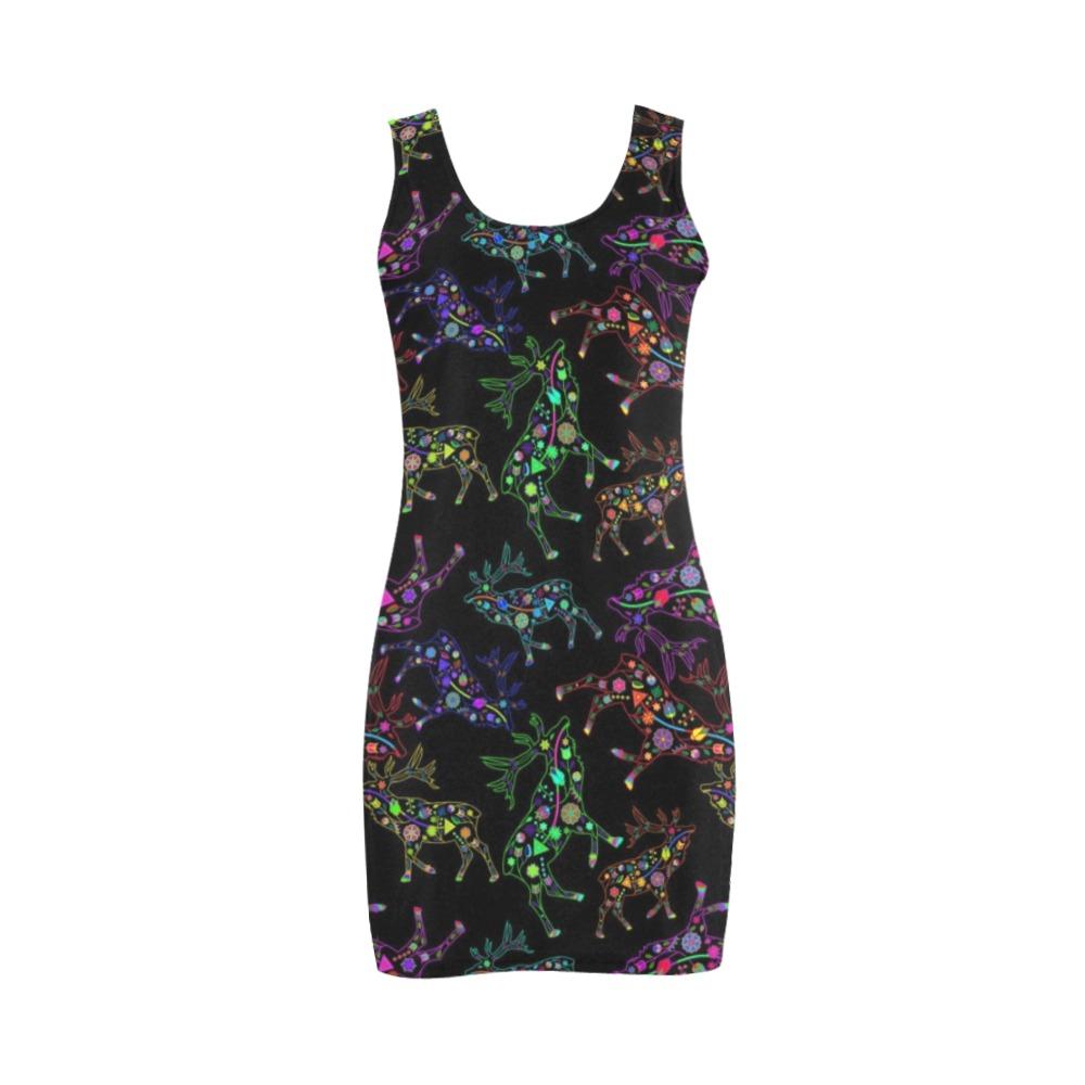 Floral Elk Medea Vest Dress (Model D06) Medea Vest Dress (D06) e-joyer 