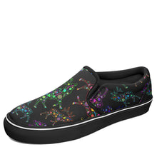 Load image into Gallery viewer, Floral Elk Otoyimm Canvas Slip On Shoes otoyimm Herman US Youth 1 / EUR 32 Black Sole 
