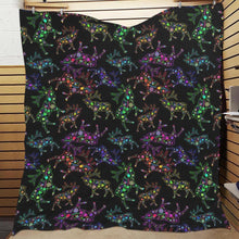 Load image into Gallery viewer, Floral Elk Quilt 70&quot;x80&quot; Quilt 70&quot;x80&quot; e-joyer 
