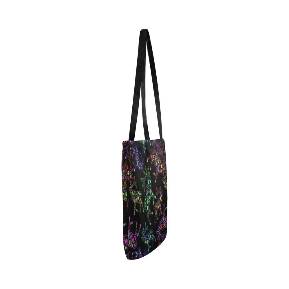 Floral Elk Reusable Shopping Bag Model 1660 (Two sides) Shopping Tote Bag (1660) e-joyer 